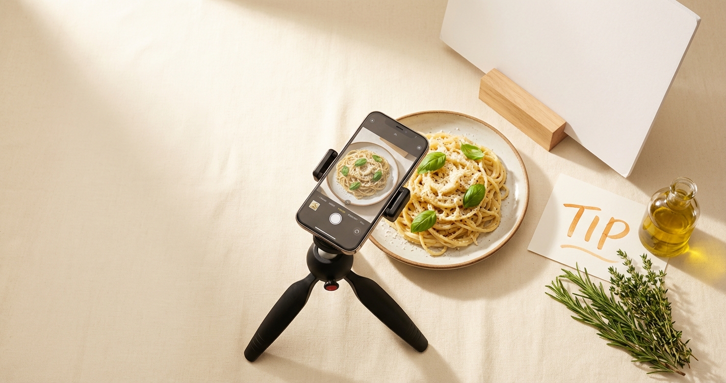 스마트폰으로 메뉴 사진 잘 찍는 5가지 팁