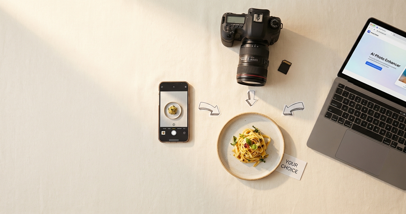 음식 사진 직접 찍기 vs 촬영 대행 vs AI 보정, 뭐가 맞을까